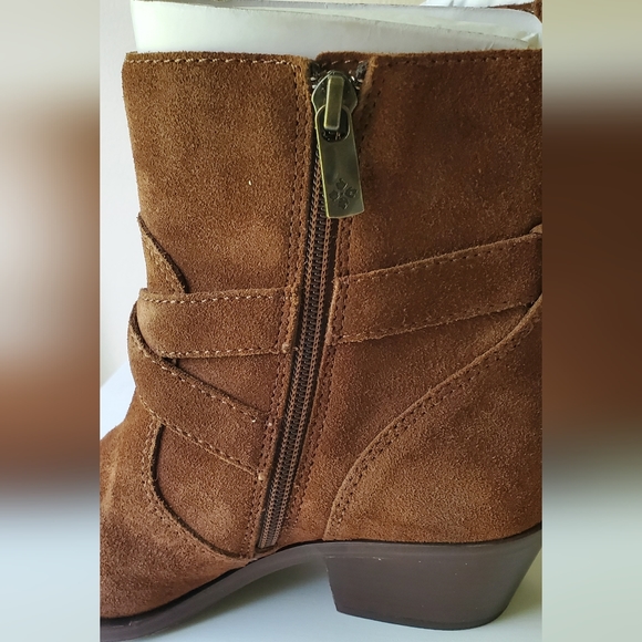 Patricia Nash Suede Brown Western Sandra Boots - Picture 3 of 9